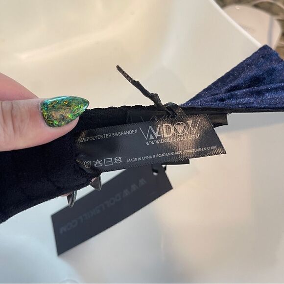 NWT Widow velvet under your spell halter bra Sz S - Picture 6 of 6